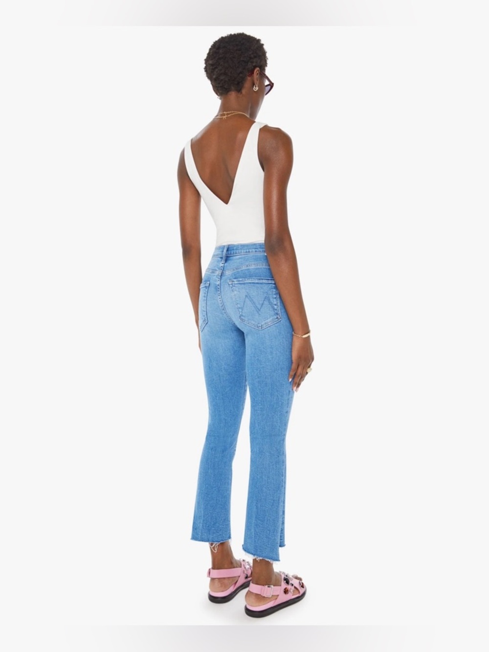 NWOT Mother The Insider Crop Step Fray~ Hey Sun - Picture 3 of 5